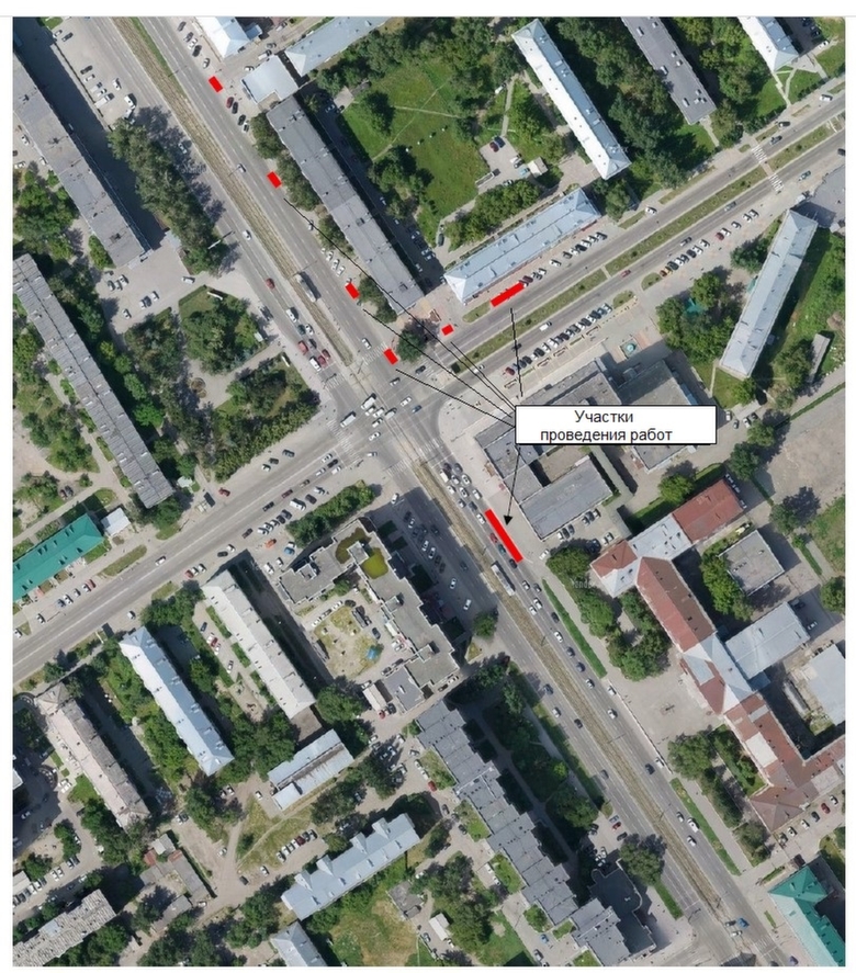 Участки проведения работ / Фото: пресс-служба "Росводоканал Барнаул"