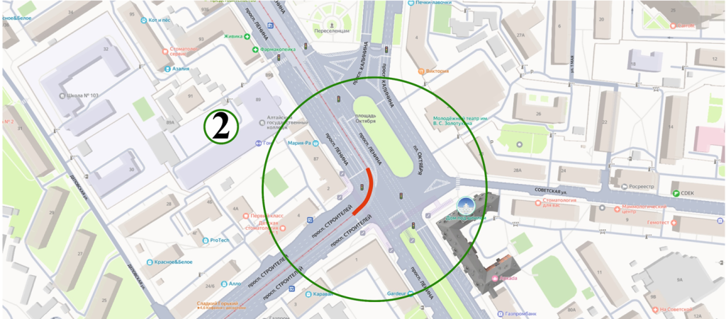 трамвайные пути на пл.Октября. Фото: barnaul.org