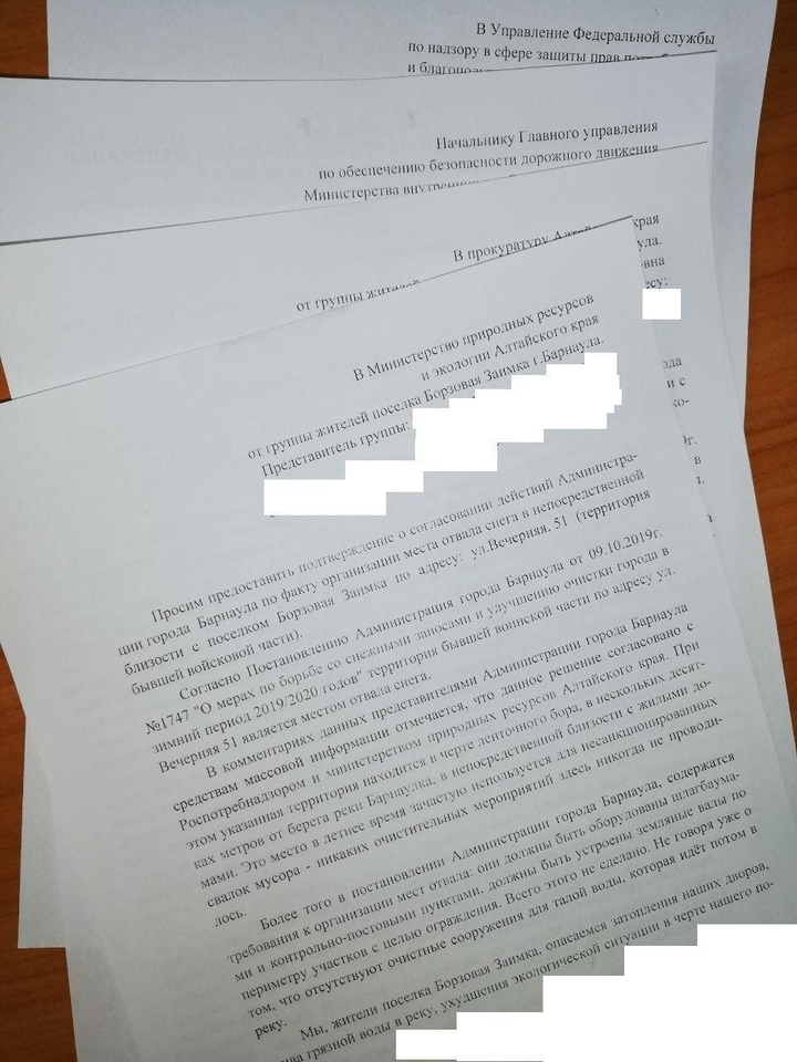 Письма жителей Борзовой Заимки