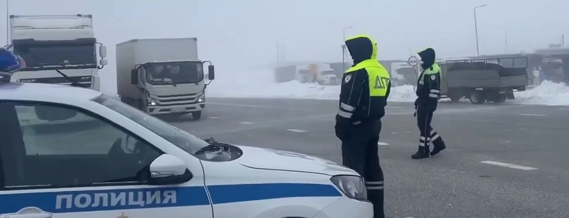 Ураганный ветер и метели в Алтайском крае