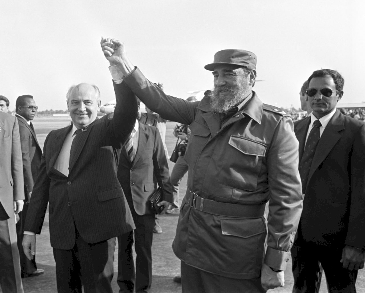 Михаил Горбачёв и Фидель Кастро, 1989 год