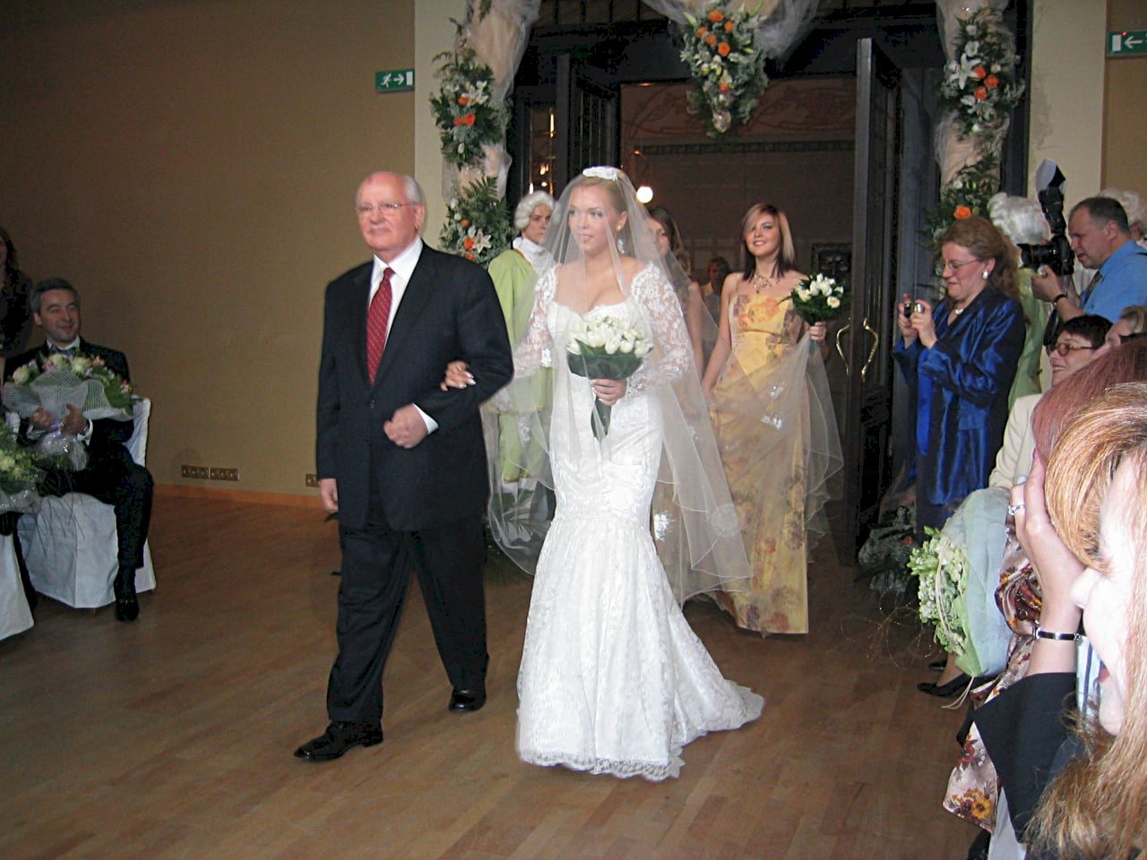 На свадьбе внучки М. Горбачёва в Москве
